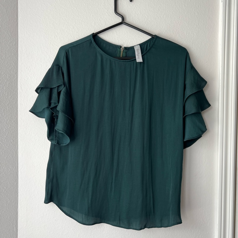 Emerald green blouse